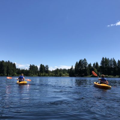 Kayaking on Deep Lake 